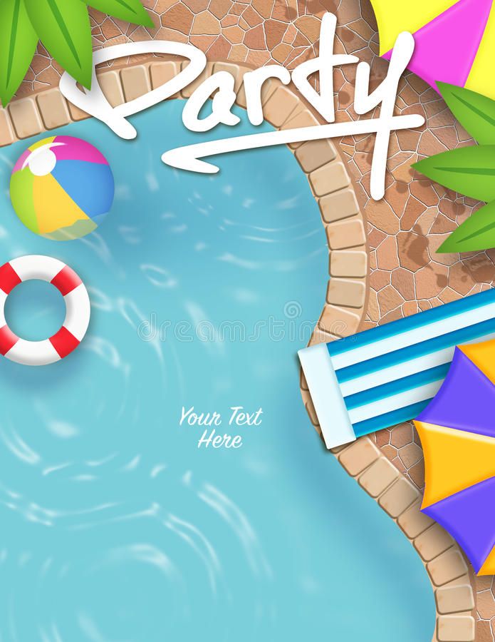Photo About Pool Summer Party Invitation Vector Illustration 695x900 Photo About Pool Summer Party Invitation Vector Illustration