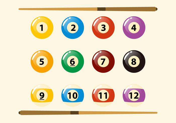 700x490 Free Billiard Ball And Pool Stick Vector