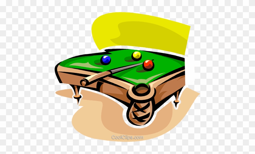 840x508 Pool Table Royalty Free Vector Clip Art Illustration