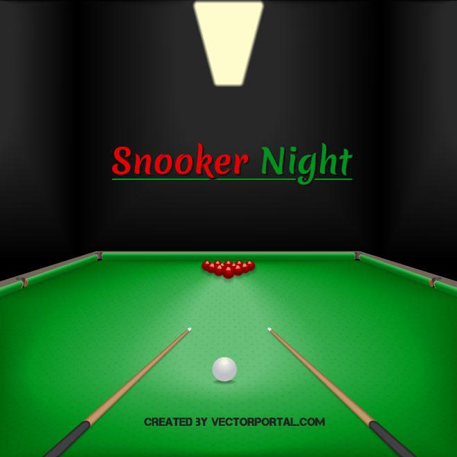 660x660 Snooker Table Vector Illustration