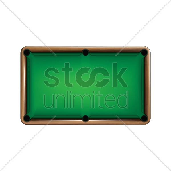 600x600 Billiard Table Vector Image
