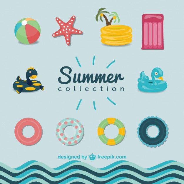 Summer Pool Graphics Set Free Vector Planners In Vector 626x626 Summer Pool Graphics Set Free Vector Planners In Vector
