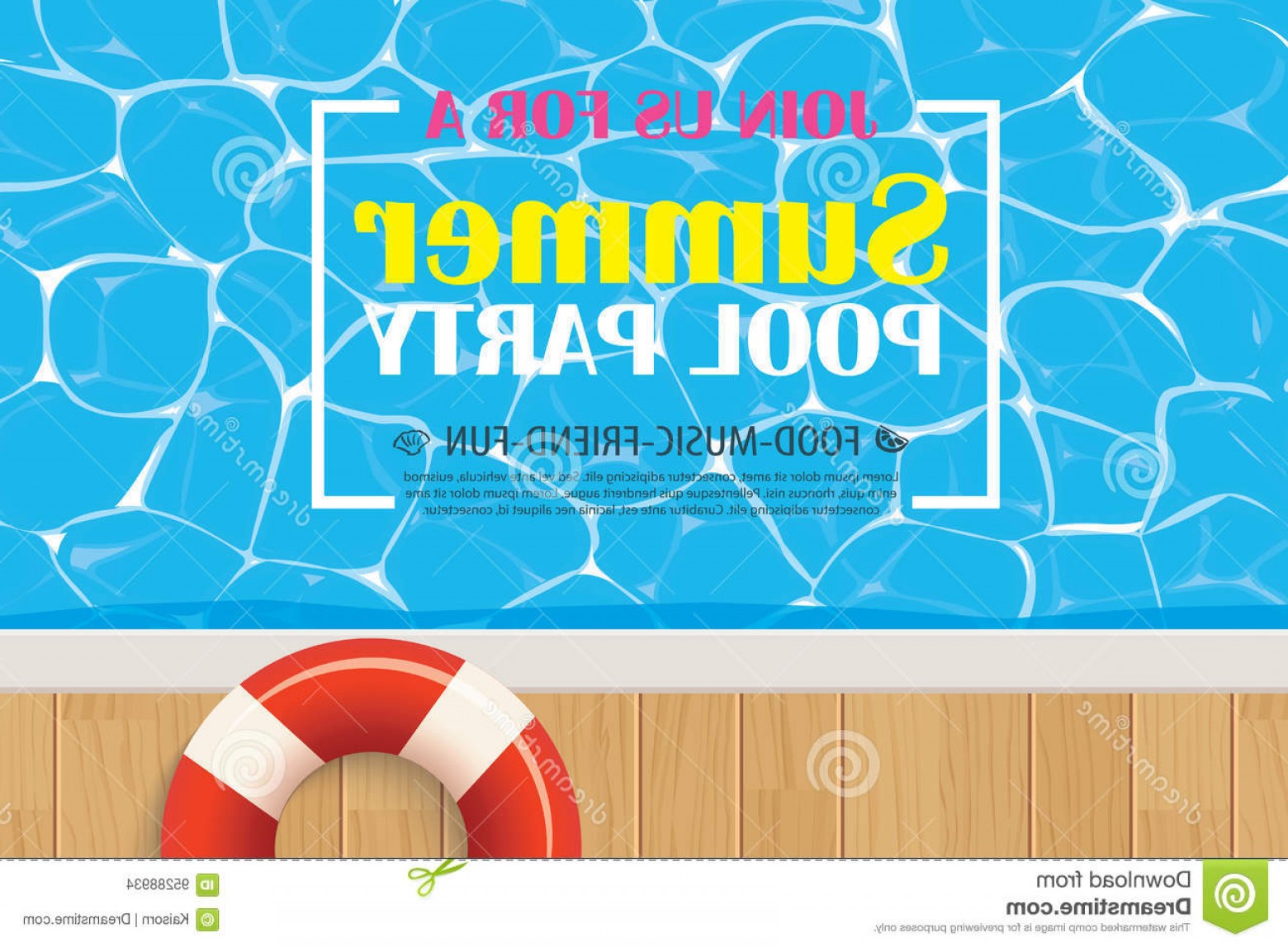 1560x1147 Pool Party Background Vector Catamart