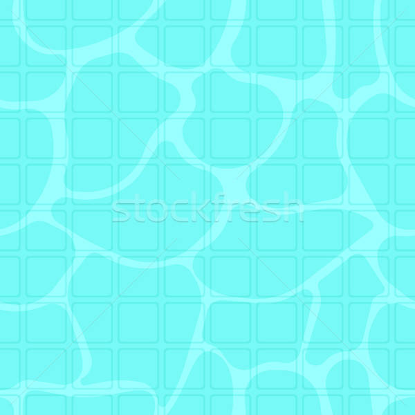 600x600 Background Of Blue Pool Water With Sun Reflections Vector