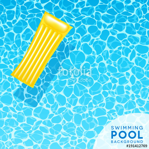 500x500 Clear Blue Swimming Pool Water Background With Floating Air