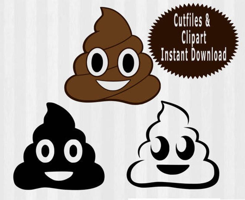 794x648 Poop Emoji Cutting Template Clip Art For Commercial Etsy