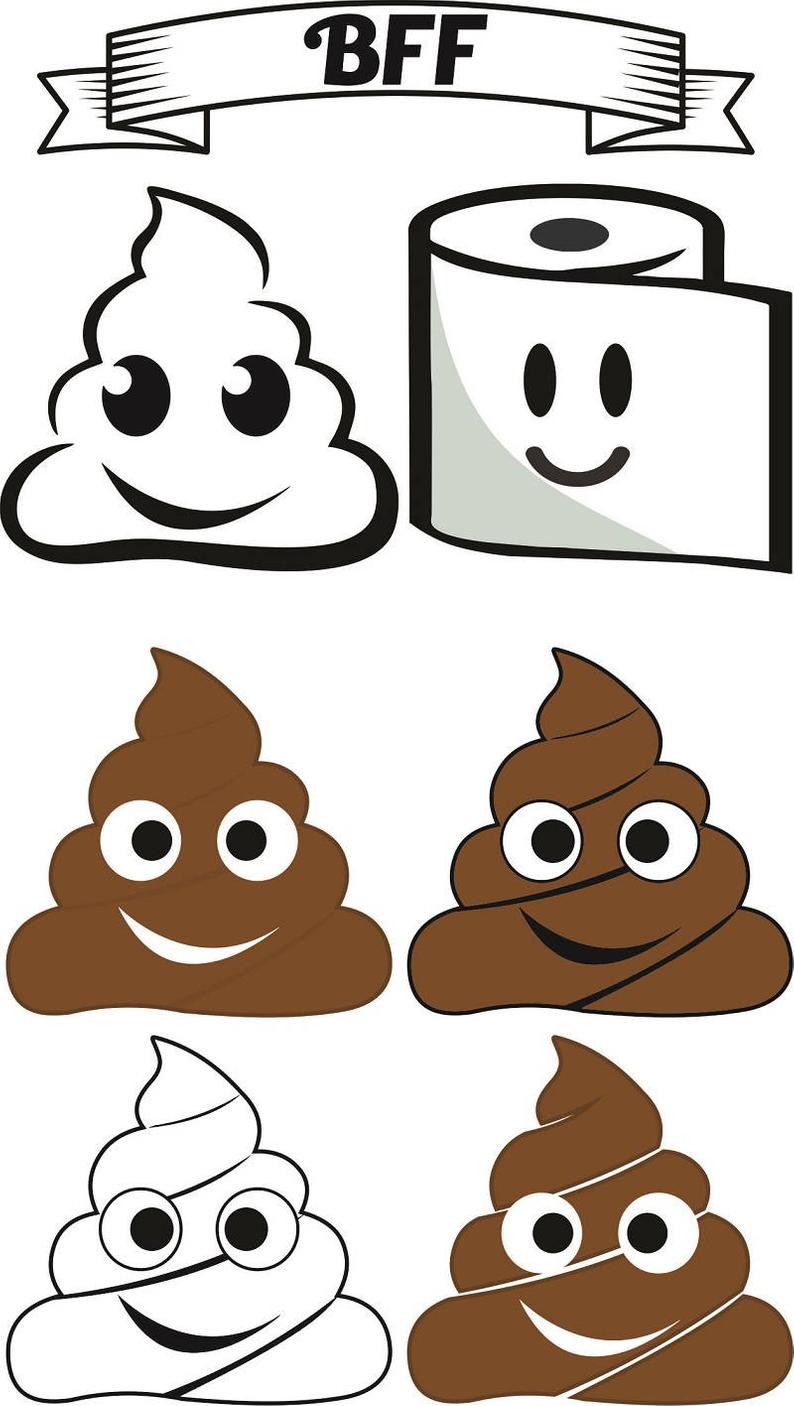 794x1406 Poop Emoji Vector Poop Emoticons Etsy