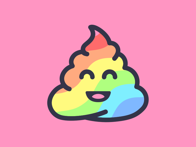 800x600 Rainbow Poop Emoji