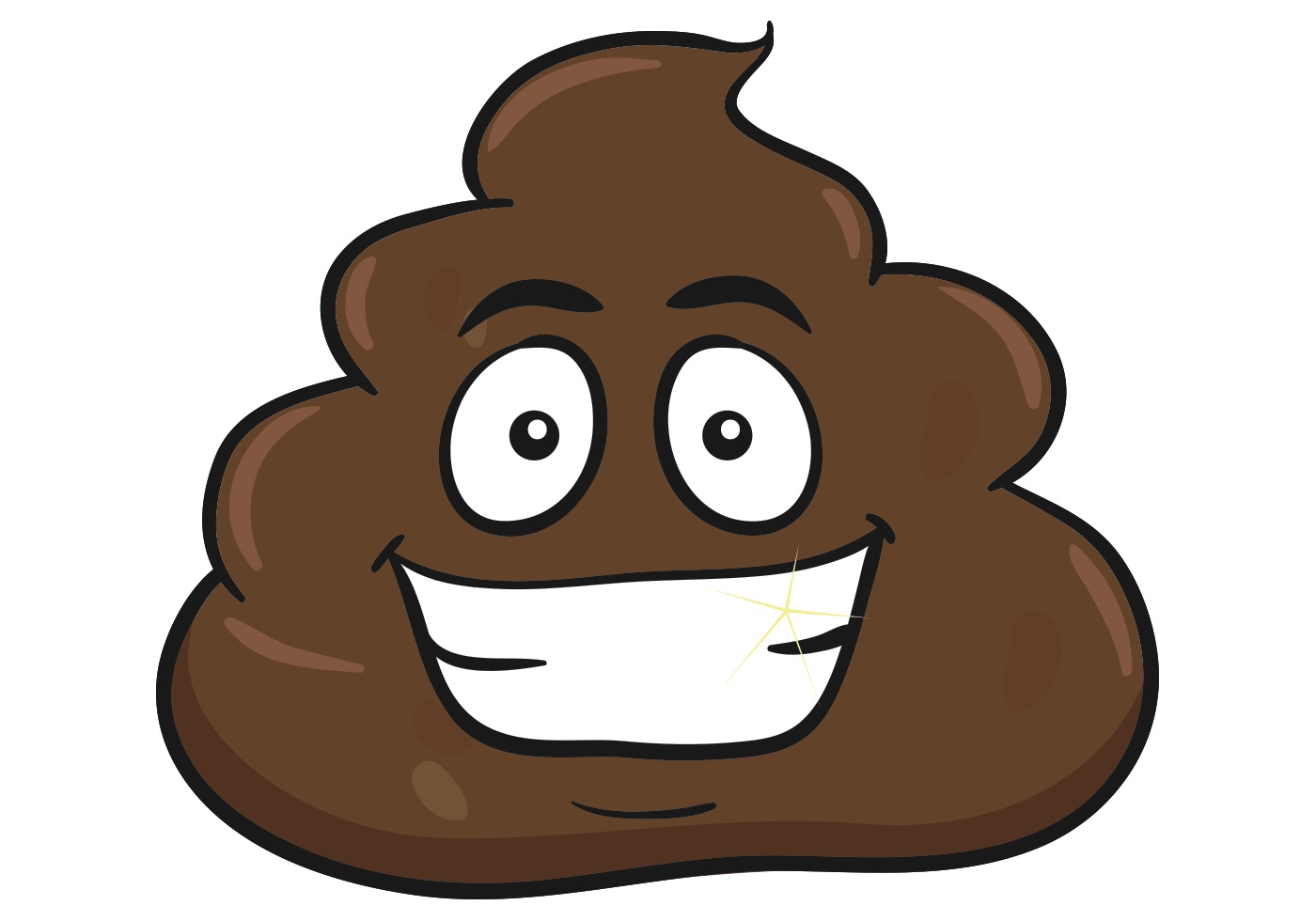 1400x980 Free Vector Smiling Pile Of Poo Emoji