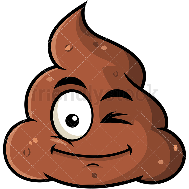 Winking Poop Emoji Cartoon Vector Clipart 800x800 Winking Poop Emoji Cartoon Vector Clipart