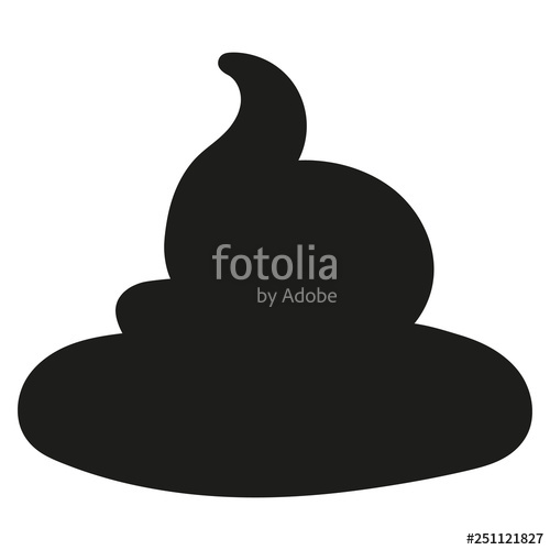 500x500 Black Poop Vector Illustration Stock Image And Royalty Free