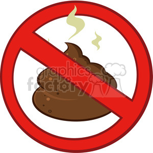 300x300 Royalty Free Rf Clipart Illustration Stop Prohibition Sign Over