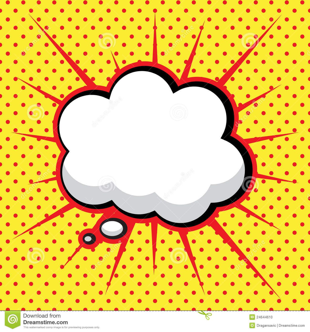 1300x1390 Comic Book Speech Bubblepop Art Background Stock Vector