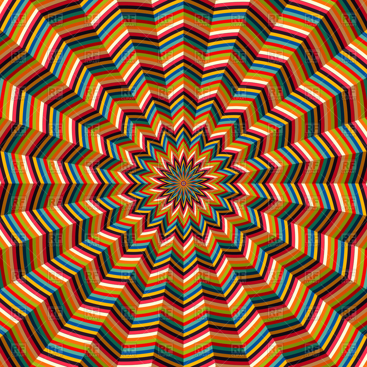 1200x1200 Abstract Geometrical Pop Art Background Vector Image