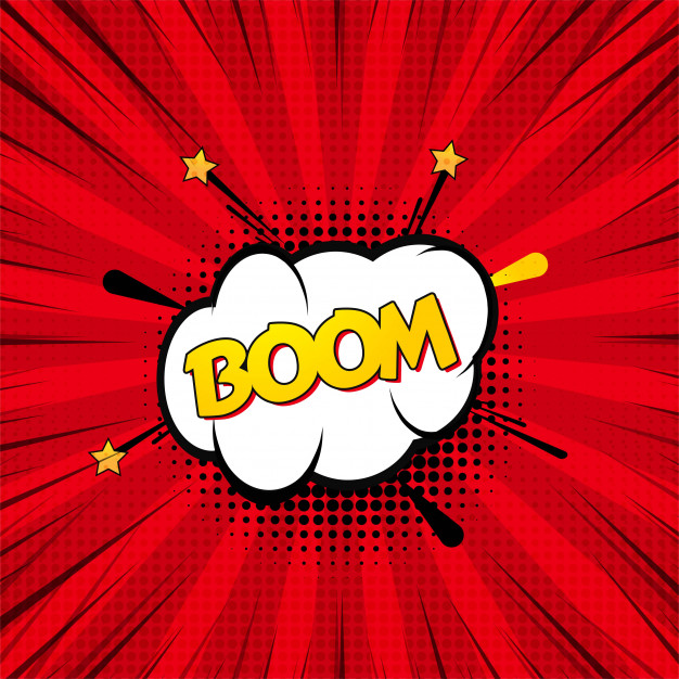 626x626 Beautiful Pop Art Comic Vector Background Vector Free Download