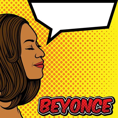 490x490 Beyonce Pop Art Background Vector