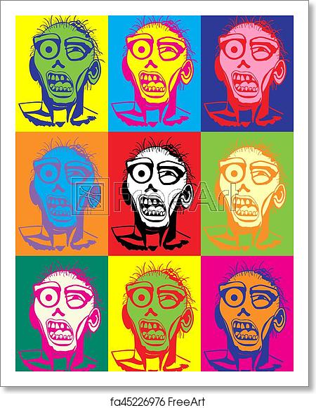 Free Art Print Of Zombie Vector Pop Art Illustration Zombie Pop 450x580 Free Art Print Of Zombie Vector Pop Art Illustration Zombie Pop