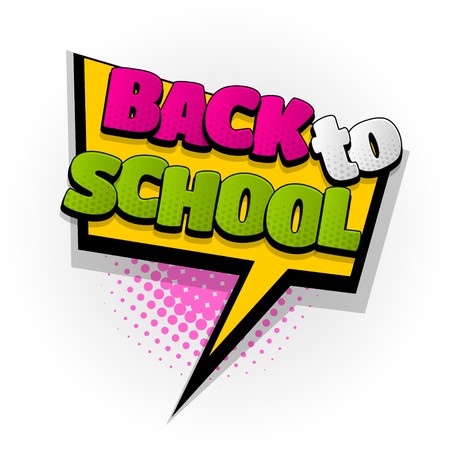 450x450 Back To School Comic Book Text Pop Art Royalty Free Vector Graphics