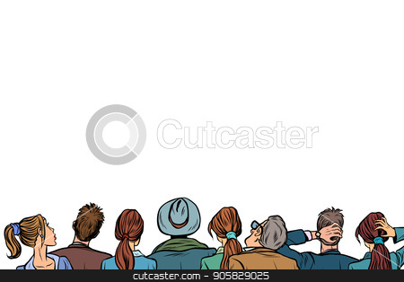 450x314 People Audience Background Lecture Back Stock Vector