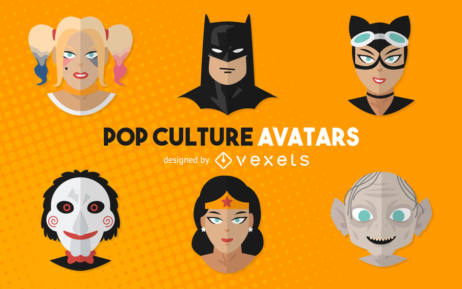 900x563 Pop Culture Movie Avatars Illustrations