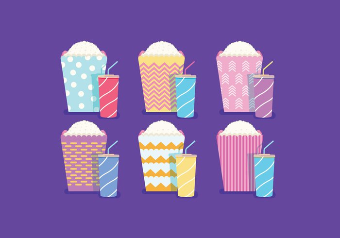 Popcorn Box Vector 700x490 Popcorn Box Vector