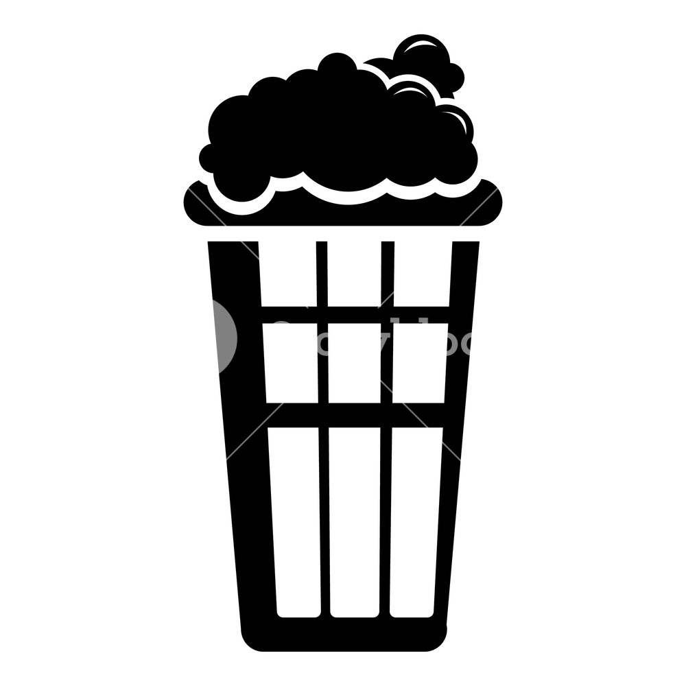 Popcorn Box Icon Simple Illustration Of Popcorn Box Vector Icon 1000x1000 Popcorn Box Icon Simple Illustration Of Popcorn Box Vector Icon