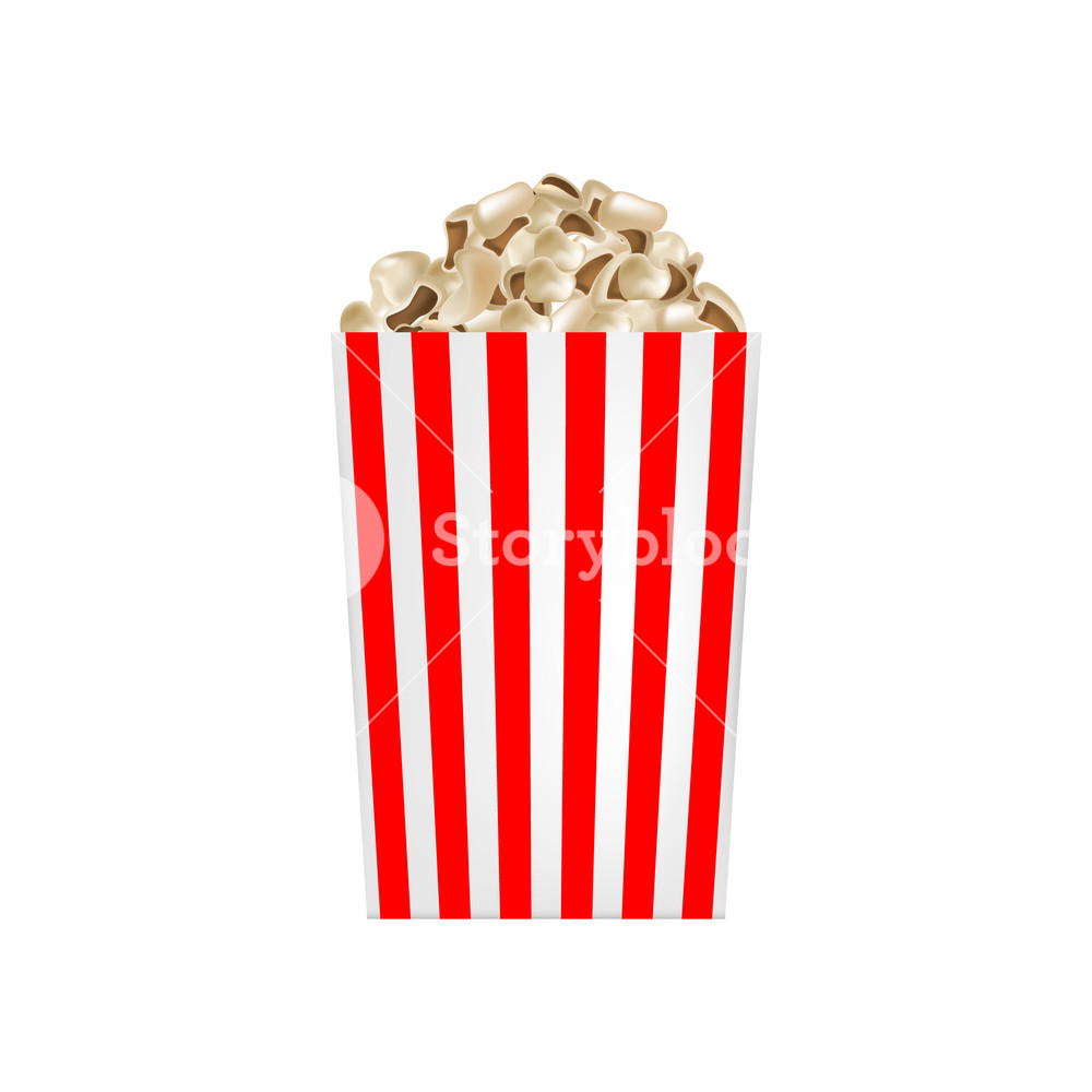 Popcorn Striped Box Mockup Realistic Illustration Of Popcorn 1000x1000 Popcorn Striped Box Mockup Realistic Illustration Of Popcorn