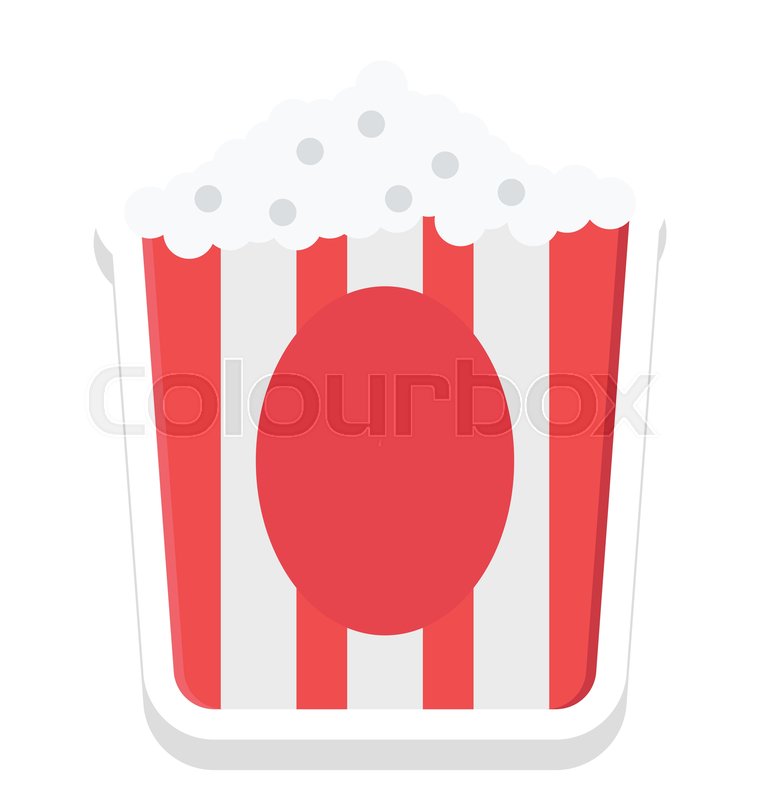 Popcorn, Popcorn Box Vector Icon That Stock Vector Colourbox 760x800 Popcorn, Popcorn Box Vector Icon That Stock Vector Colourbox