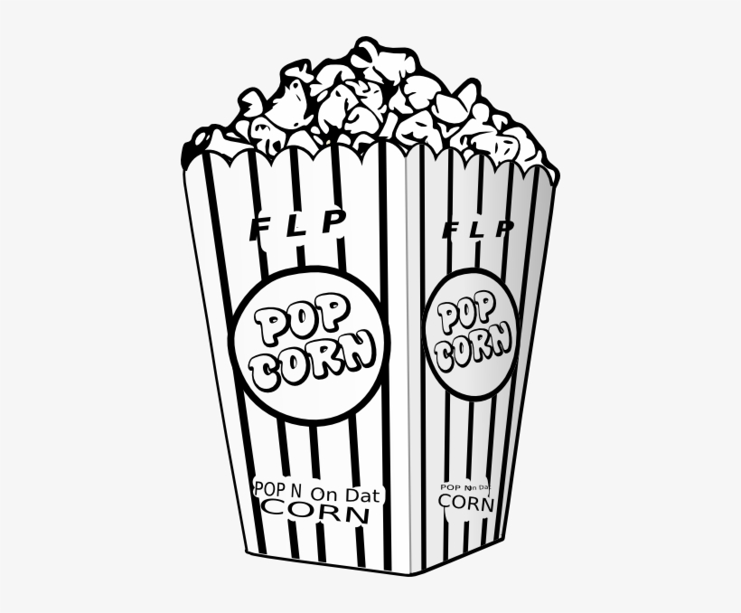 820x678 Popcorn Kernel Outline