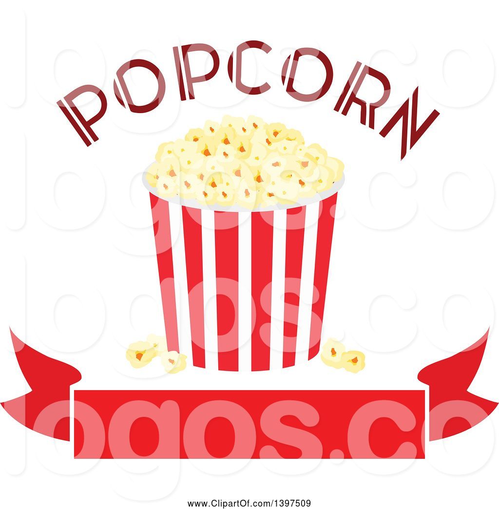 1024x1044 Logo Of Popcorn Bucket And Text Over A Blank Banner