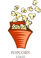 142x200 Popcorn Logo Vector