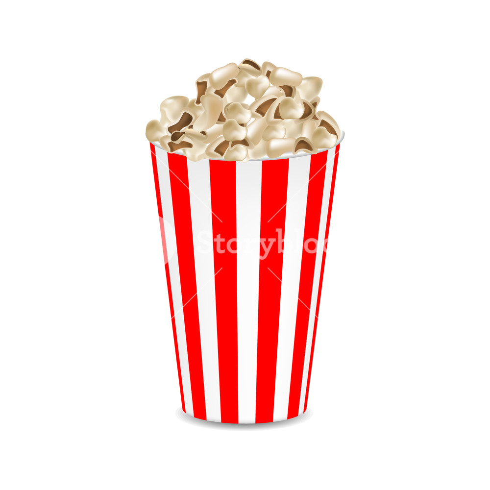 1000x1000 Popcorn Mockup Realistic Illustration Of Popcorn Vector Mockup