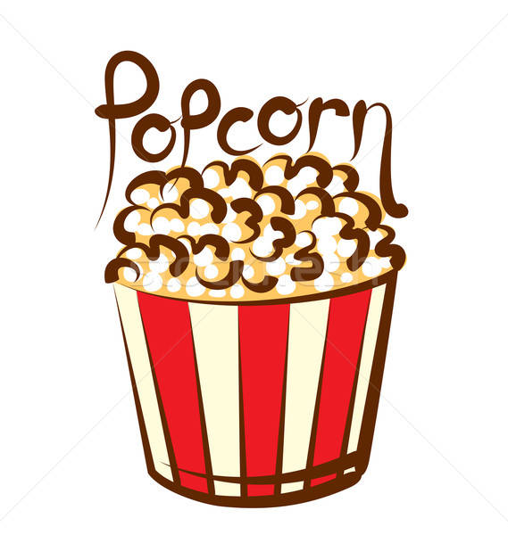 569x600 Vector Popcorn Vector Illustration Konstantin Li