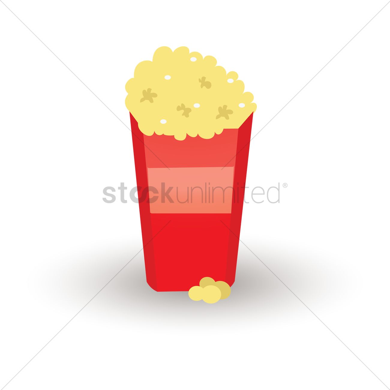1300x1300 Free Popcorn Vector Image