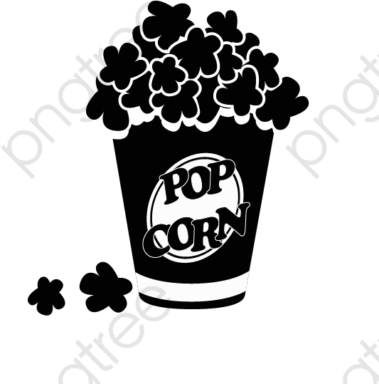 533x539 Hd Pop Corn And Vector