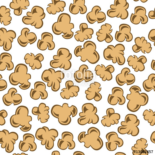 500x500 Popcorn Vector Seamless Pattern Stock Image And Royalty Free