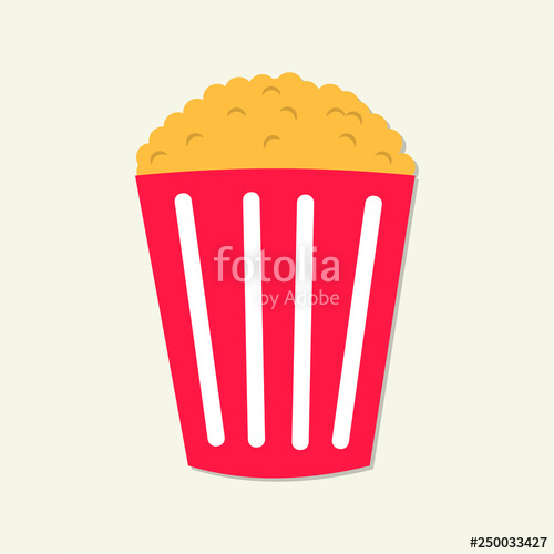 500x500 Popcorn Vector Symbol Illustration Stock Image And Royalty Free