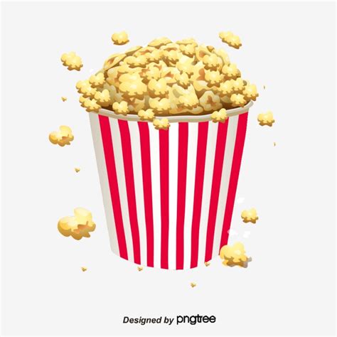 474x474 Popcorn Icon In Cartoon Style On Transparent Background, Cartoon