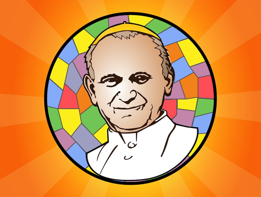 1024x772 Pope John Paul Ii Vector Art Graphics