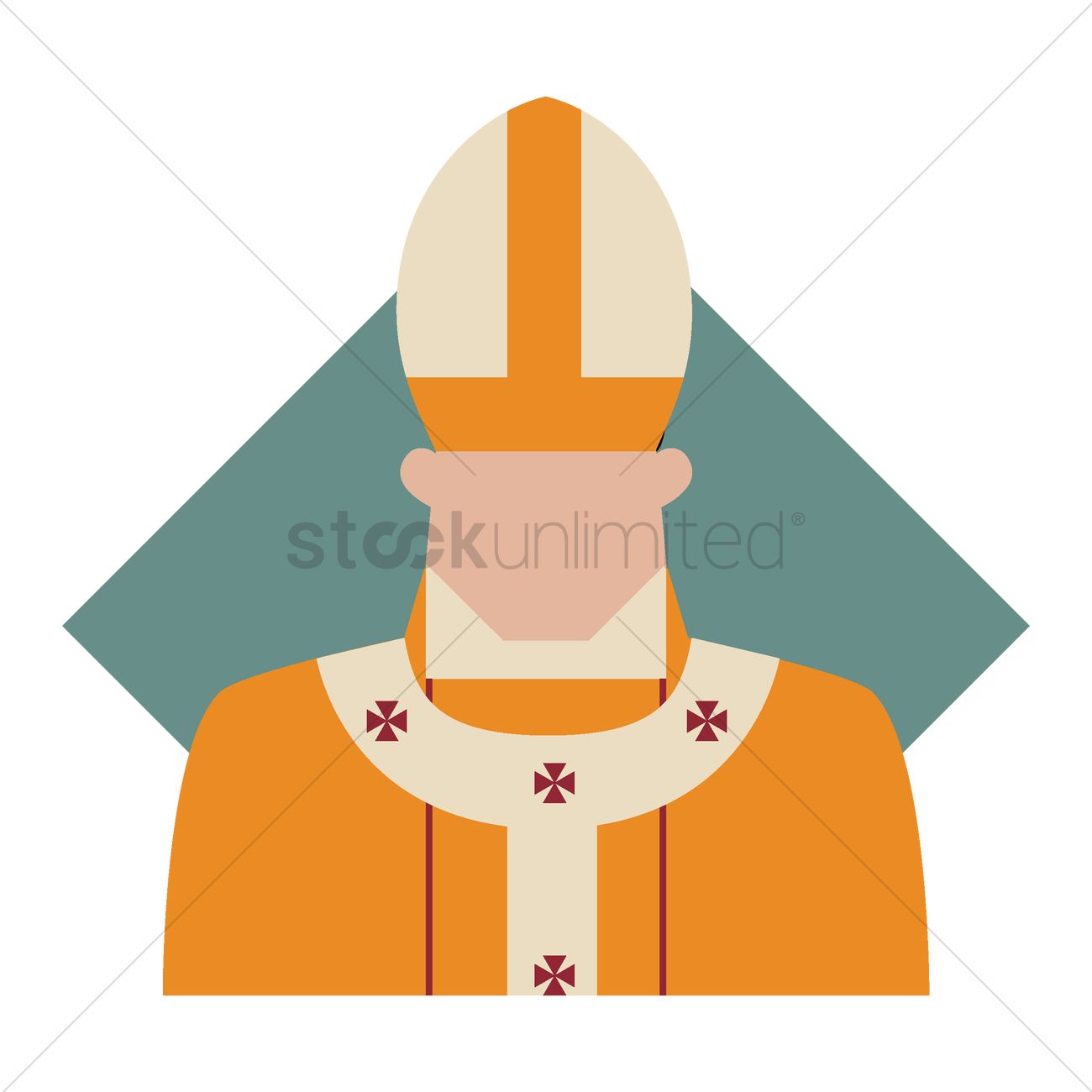 1300x1300 Pope Vector Image