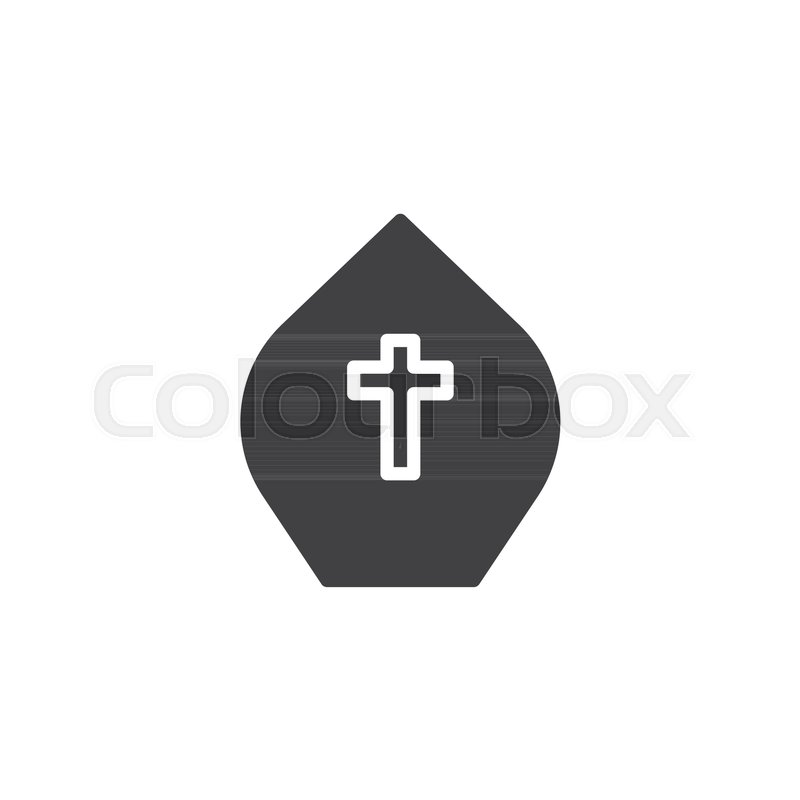 800x800 Pope Hat Vector Icon Filled Flat Sign Stock Vector Colourbox