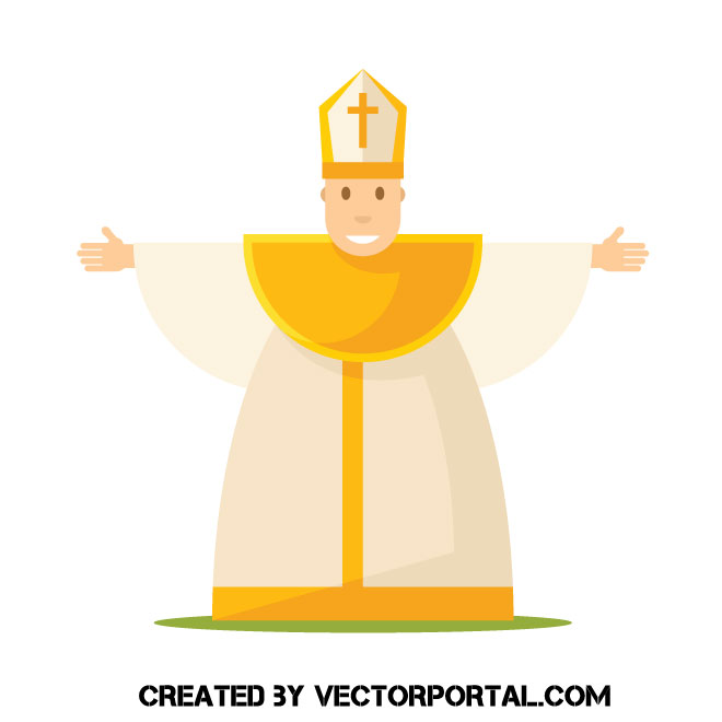 660x660 Catholic Pope Vector Image
