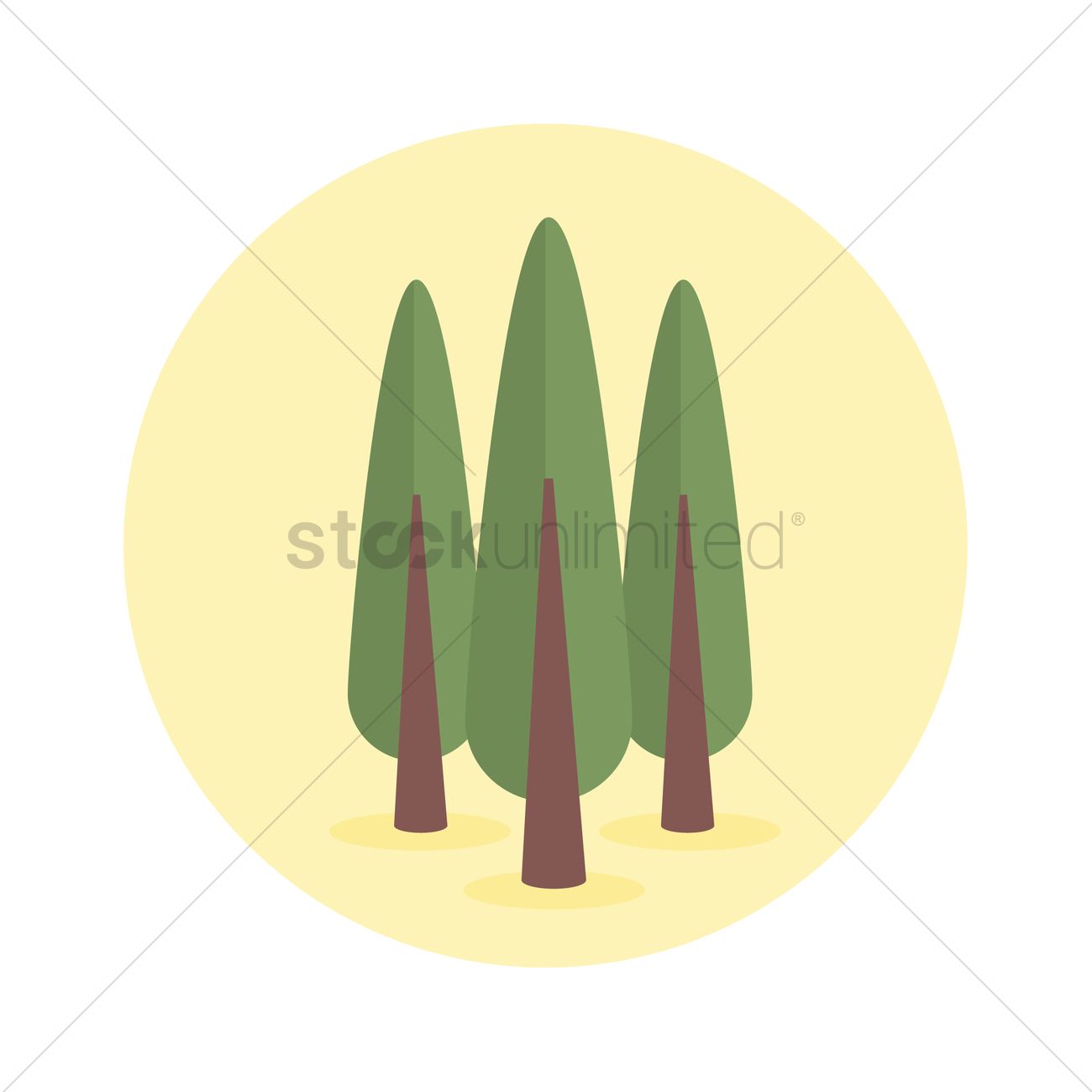 1300x1300 Poplar Tree Vector Image