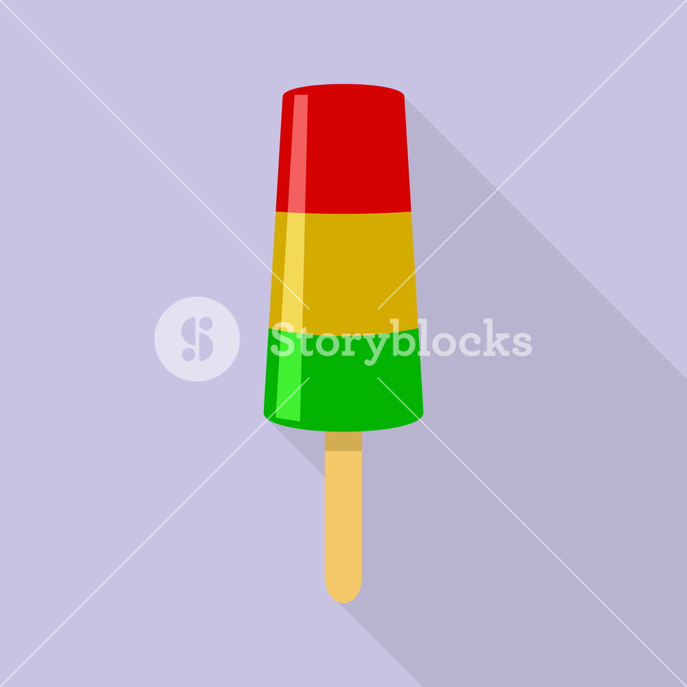 Red Yellow Green Popsicle Icon Flat Illustration Of Red Yellow 1000x1000 Red Yellow Green Popsicle Icon Flat Illustration Of Red Yellow