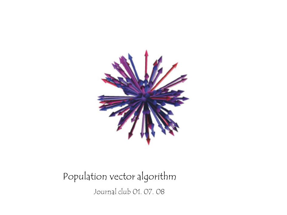 960x720 Population Vector Algorithm