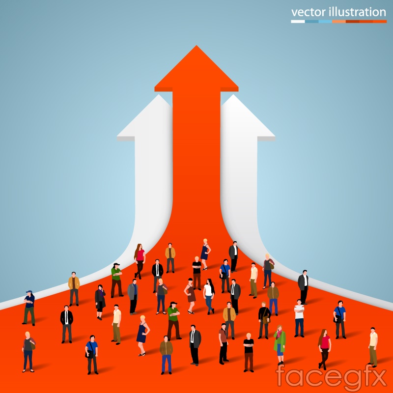 800x800 Creative Arrows And Population Vector Over Millions Vectors