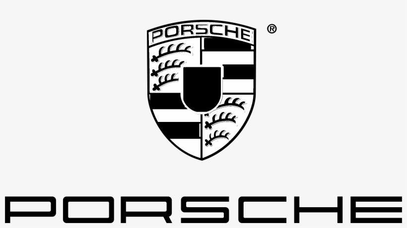 820x460 Porsche Logo Black And White