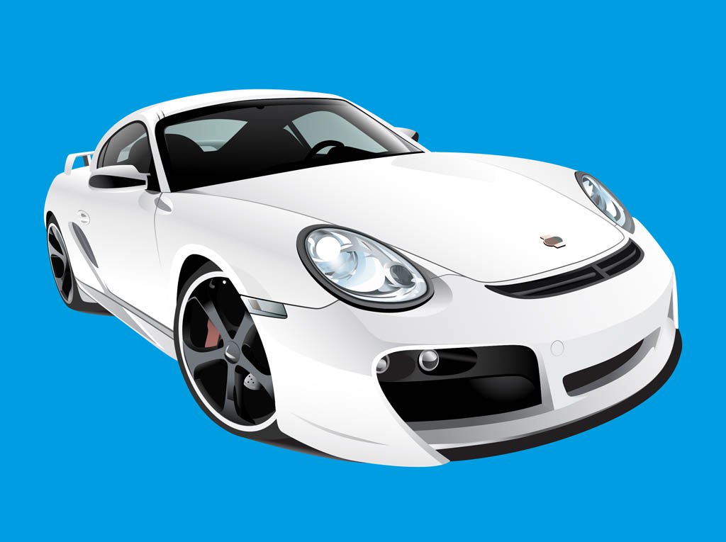 1024x765 Porsche Vector Art Graphics