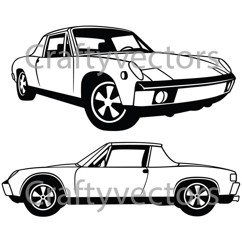 794x794 Porsche Vector Etsy