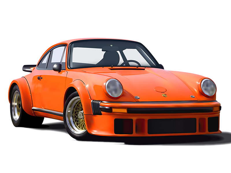 800x600 Porsche Vector In Illustrator